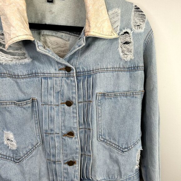 Kendall & Kylie light wash jean jacket medium‎ - Picture 2 of 9